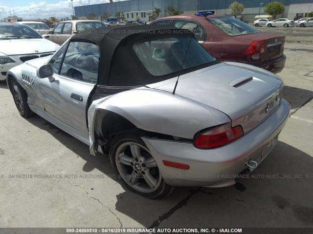 4USCH9342YLG02267 - 2000 BMW Z3 2.3 SILVER photo 3