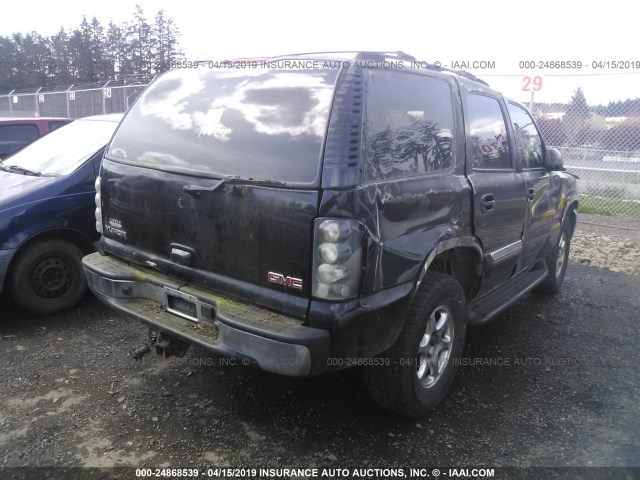 1GKEK13Z04R225640 - 2004 GMC YUKON BLACK photo 4