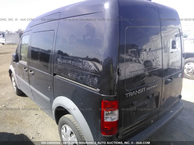 NM0LS7AN6DT150951 - 2013 FORD TRANSIT CONNECT XL BLACK photo 3