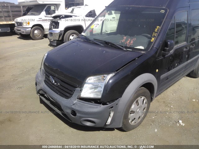 NM0LS7AN6DT150951 - 2013 FORD TRANSIT CONNECT XL BLACK photo 6