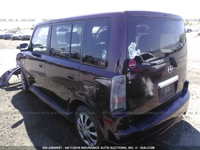 JTLKT324X54006345 - 2005 TOYOTA SCION XB 紫色 照片 3