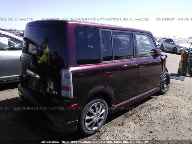 JTLKT324X54006345 - 2005 TOYOTA SCION XB 紫色 照片 4