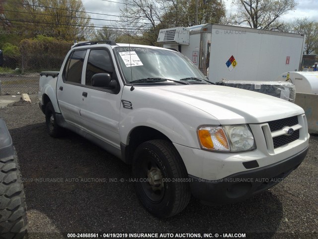 1FMZU67K65UB23559 - 2005 FORD EXPLORER SPORT TR  WHITE photo 1