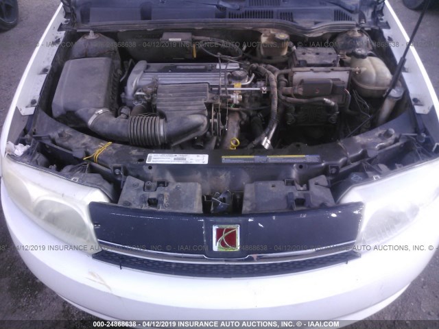 1G8AJ52FX3Z160056 - 2003 SATURN ION LEVEL 2 白色 照片 10