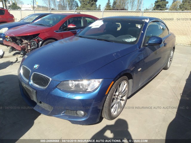 WBAWL7C54AP474332 - 2010 BMW 335 I BLUE photo 2