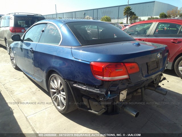 WBAWL7C54AP474332 - 2010 BMW 335 I BLUE photo 3