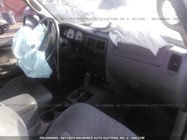 5TESN92N02Z032506 - 2002 TOYOTA TACOMA XTRACAB PRERUNNER ვერცხლისფერი ფოტო 5