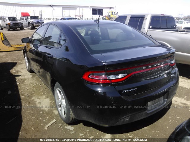 1C3CDFBB9GD690051 - 2016 DODGE DART SXT BLACK photo 3