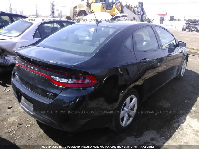 1C3CDFBB9GD690051 - 2016 DODGE DART SXT BLACK photo 4