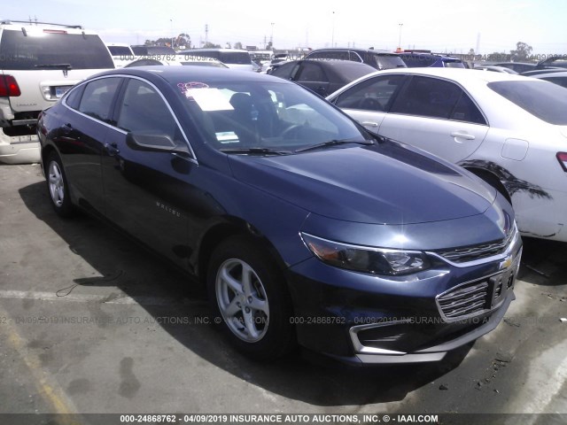 1G1ZB5ST5JF205827 - 2018 CHEVROLET MALIBU LS BLUE photo 1