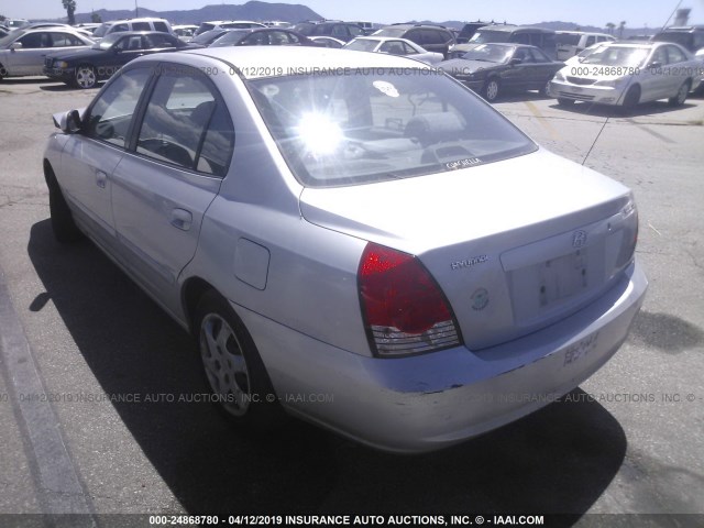 KMHDN46D25U093524 - 2005 HYUNDAI ELANTRA GLS/GT SILVER photo 3