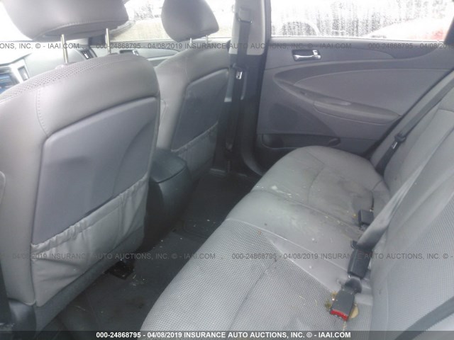 5NPEC4AB0DH569475 - 2013 HYUNDAI SONATA SE/LIMITED GRAY photo 8