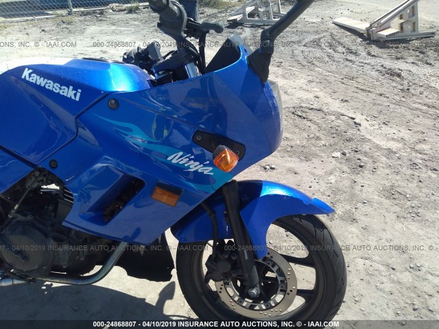 JKAEXMF136DA21075 - 2006 KAWASAKI EX250 F BLUE photo 5