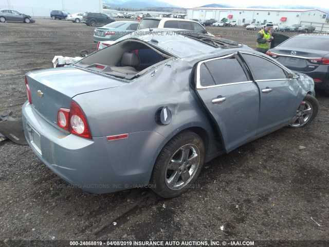 1G1ZK57B28F288627 - 2008 CHEVROLET MALIBU LTZ BLUE photo 4