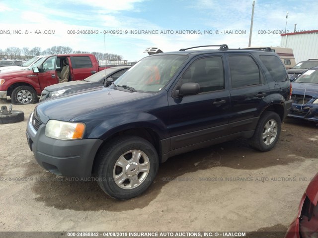 1FMYU93193KA39836 - 2003 FORD ESCAPE XLT BLUE photo 2