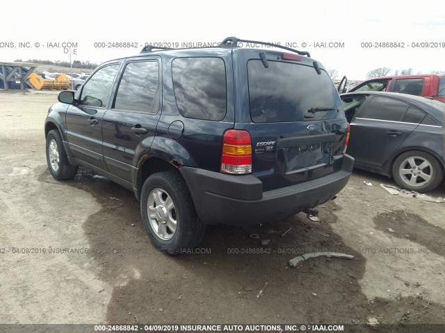 1FMYU93193KA39836 - 2003 FORD ESCAPE XLT BLUE photo 3
