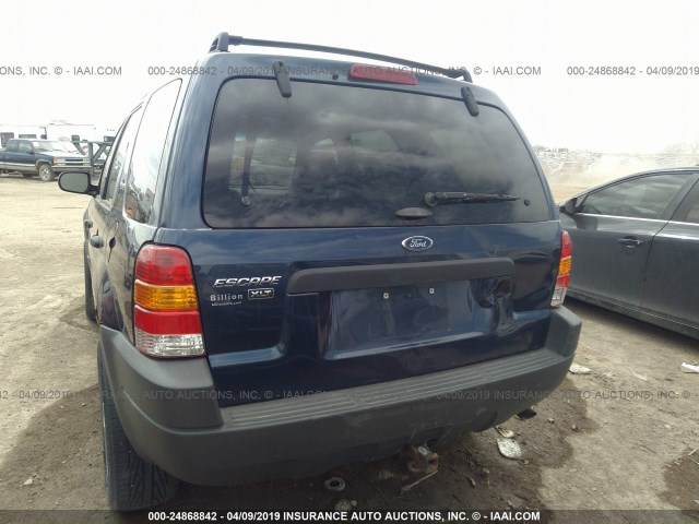 1FMYU93193KA39836 - 2003 FORD ESCAPE XLT BLUE photo 6