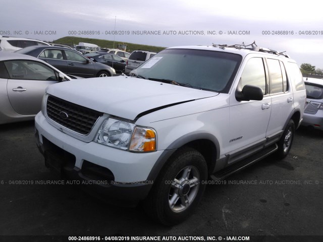 1FMZU73E92ZA80890 - 2002 FORD EXPLORER XLT WHITE photo 2