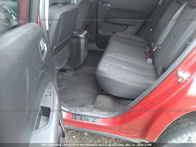 2GKFLWEK4E6323971 - 2014 GMC TERRAIN SLE RED photo 8