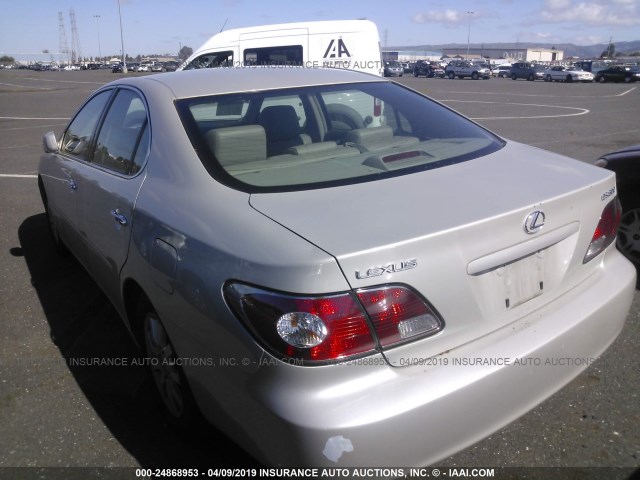 JTHBF30GX20079328 - 2002 LEXUS ES 300 SILVER photo 3