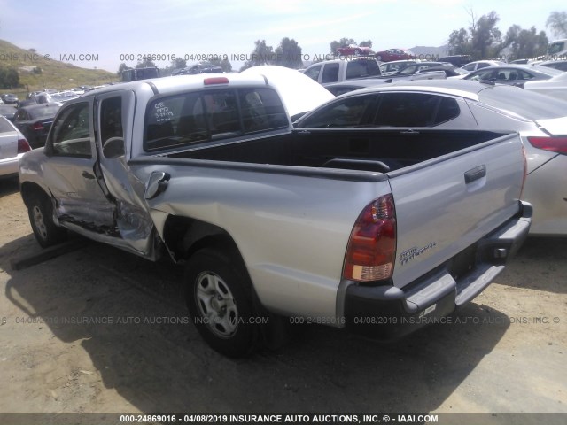 5TETX22N76Z278206 - 2006 TOYOTA TACOMA ACCESS CAB ვერცხლისფერი ფოტო 3