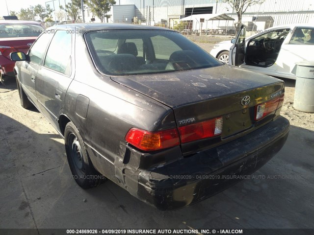 4T1BG22K01U807235 - 2001 TOYOTA CAMRY CE/LE/XLE BLACK photo 3