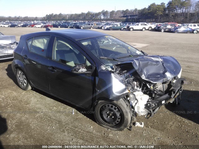 JTDKDTB38F1090510 - 2015 TOYOTA PRIUS C GRAY photo 1