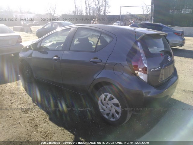 JTDKDTB38F1090510 - 2015 TOYOTA PRIUS C GRAY photo 3