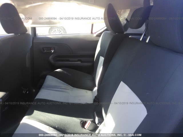 JTDKDTB38F1090510 - 2015 TOYOTA PRIUS C GRAY photo 8