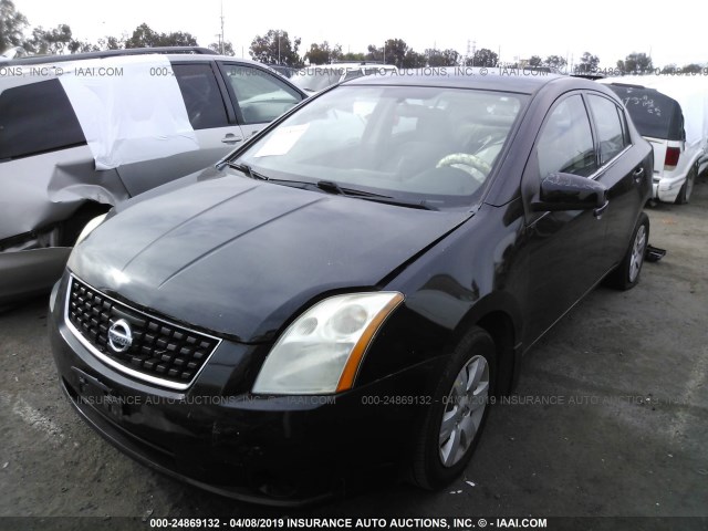 3N1AB61EX8L663671 - 2008 NISSAN SENTRA 2.0/2.0S/2.0SL BLACK photo 2