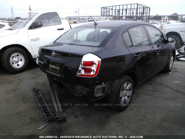 3N1AB61EX8L663671 - 2008 NISSAN SENTRA 2.0/2.0S/2.0SL BLACK photo 4