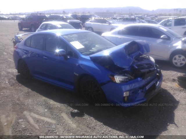 JF1VA2P61F9827282 - 2015 SUBARU WRX STI BLUE photo 1