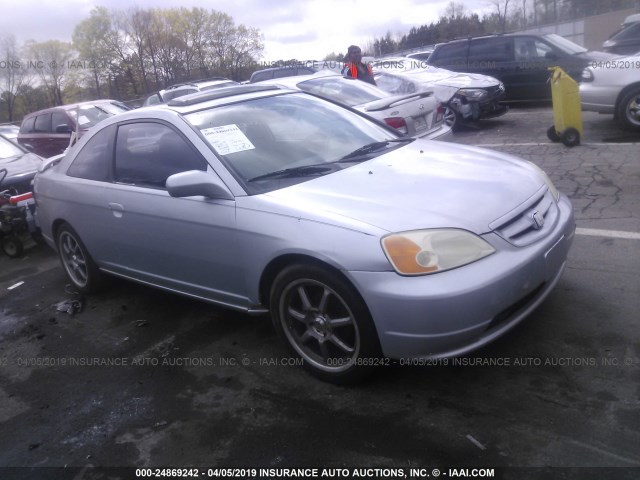 1HGEM22961L086840 - 2001 HONDA CIVIC SI/EX SILVER photo 1