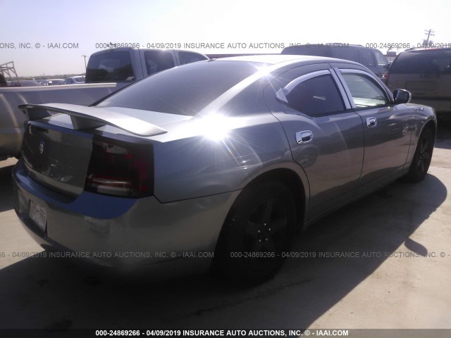 2B3KA43R67H689718 - 2007 DODGE CHARGER SE/SXT BLUE photo 4