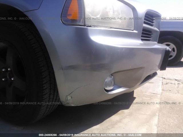 2B3KA43R67H689718 - 2007 DODGE CHARGER SE/SXT BLUE photo 6