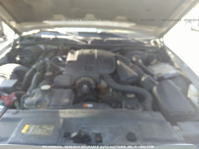 2MEFM75VX8X662367 - 2008 MERCURY GRAND MARQUIS LS SILVER photo 10