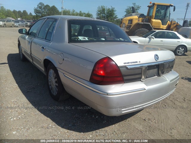 2MEFM75VX8X662367 - 2008 MERCURY GRAND MARQUIS LS SILVER photo 3