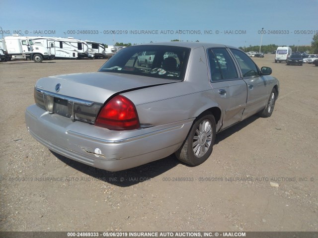 2MEFM75VX8X662367 - 2008 MERCURY GRAND MARQUIS LS SILVER photo 4