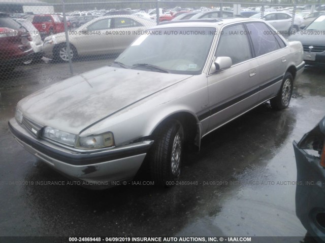 1YVGD22B7N5213707 - 1992 MAZDA 626 DX/LX TAN photo 2