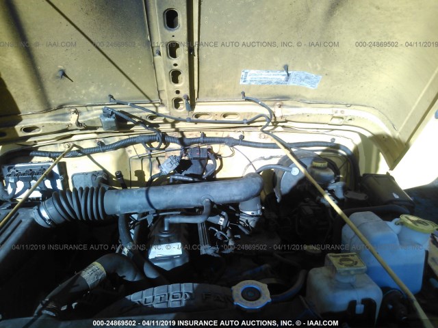 1J4FA49S0YP805481 - 2000 JEEP WRANGLER / TJ SPORT YELLOW photo 10