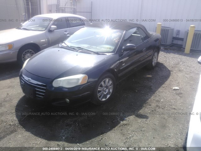 1C3EL55RX4N313684 - 2004 CHRYSLER SEBRING LXI BLACK photo 2