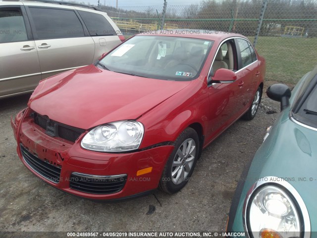 3VWRZ7AJ1AM038216 - 2010 VOLKSWAGEN JETTA SE/SEL RED photo 2