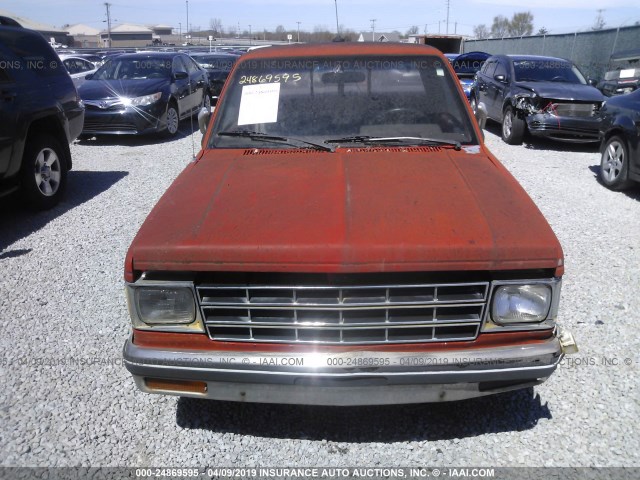 1GCCS14R5G2134216 - 1986 CHEVROLET S TRUCK S10 RED photo 6