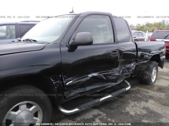 1GTEK19T14E136567 - 2004 GMC NEW SIERRA K1500 BLACK photo 6