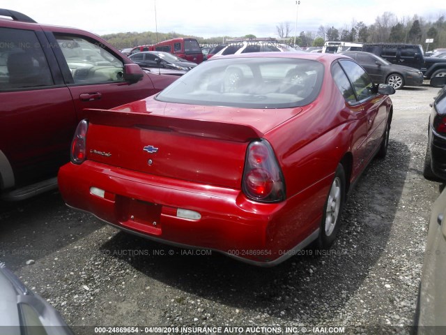 2G1WW12E039234794 - 2003 CHEVROLET MONTE CARLO LS 红色 照片 4