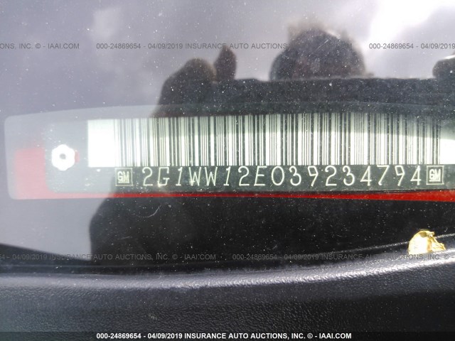 2G1WW12E039234794 - 2003 CHEVROLET MONTE CARLO LS 红色 照片 9