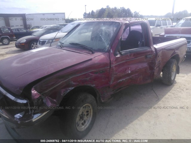 1FTCR10AXRTB04878 - 1994 FORD RANGER RED photo 6