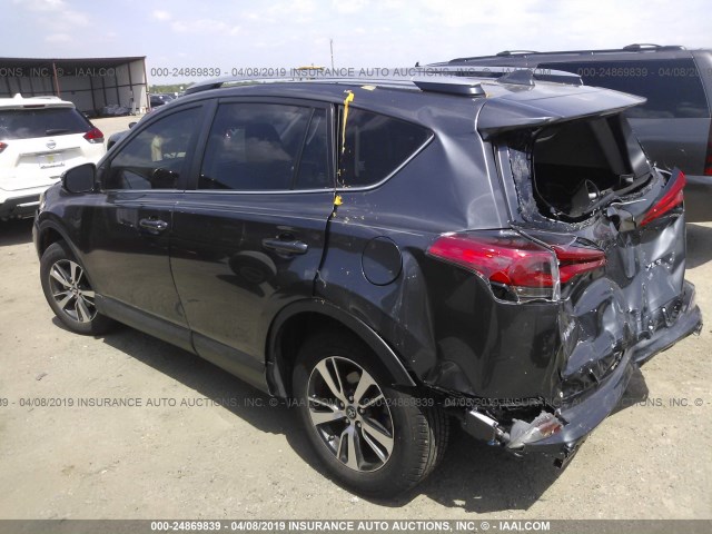 JTMWFREVXJJ210389 - 2018 TOYOTA RAV4 ADVENTURE/XLE 灰色 照片 3