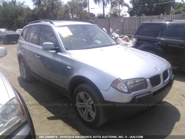 WBXPA93415WD22803 - 2005 BMW X3 3.0I BLUE photo 1