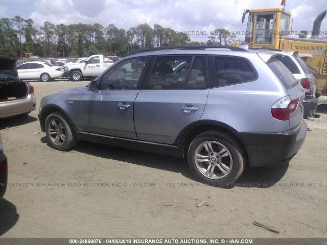 WBXPA93415WD22803 - 2005 BMW X3 3.0I BLUE photo 6